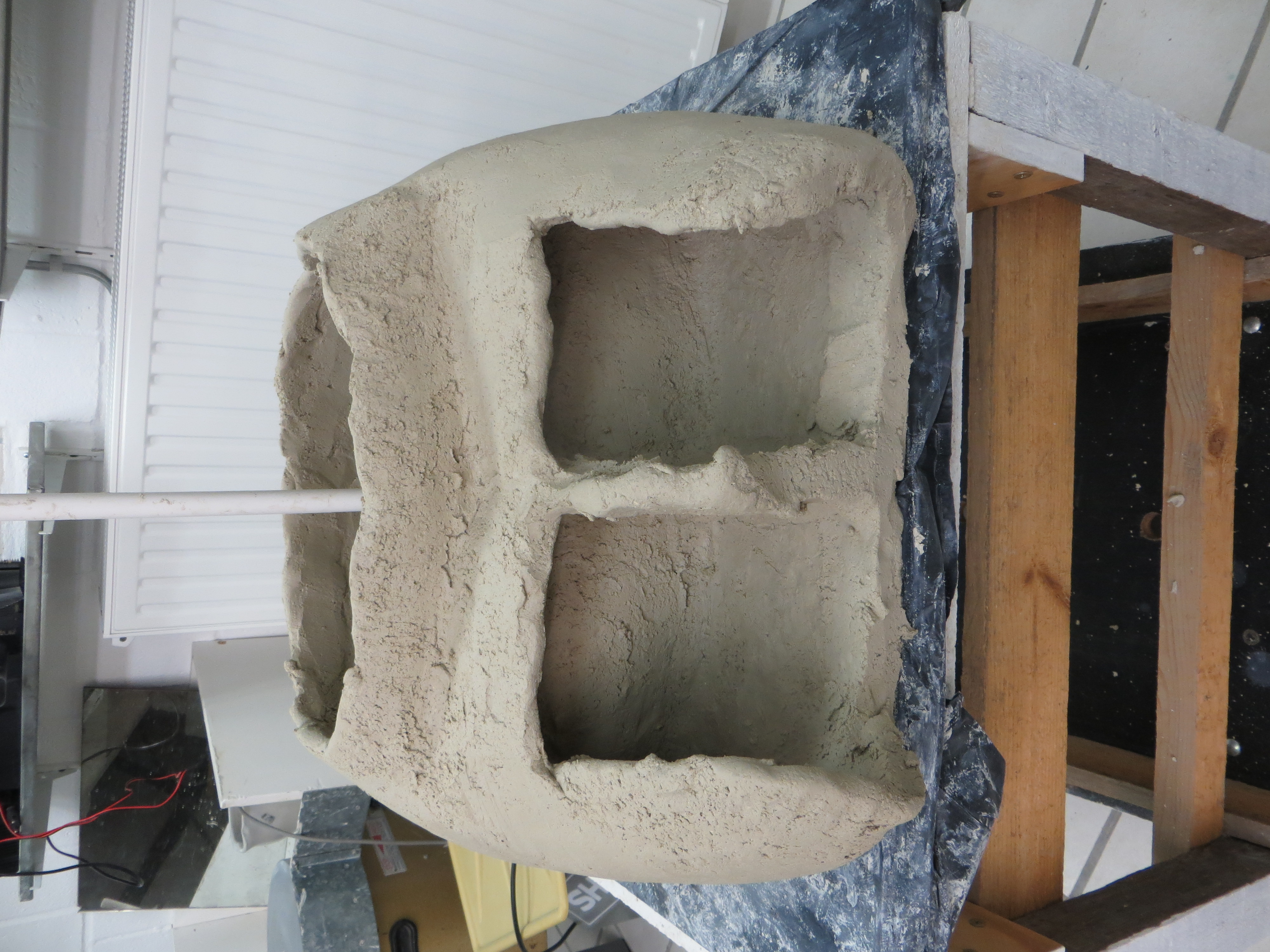 Large sculptures in progress